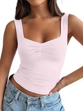 Double-Lined Sweetheart Bustier Crop Top